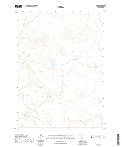 United States Geological Survey Fire Lake, OR (2020, 24000-Scale) digital map