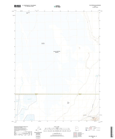 United States Geological Survey Fish Springs NE, UT (2020, 24000-Scale) digital map