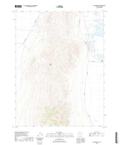 United States Geological Survey Fish Springs SW, UT (2020, 24000-Scale) digital map
