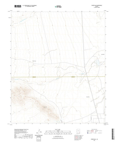 United States Geological Survey Fisher Hills, AZ (2021, 24000-Scale) digital map
