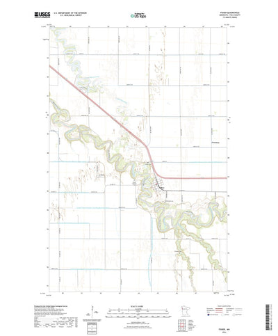 United States Geological Survey Fisher, MN (2022, 24000-Scale) digital map