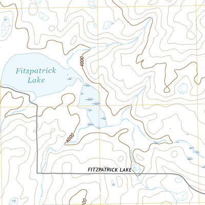 United States Geological Survey Fitzpatrick Lake, MT (2020, 24000-Scale) digital map