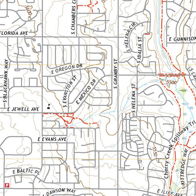 United States Geological Survey Fitzsimons, CO (2022, 24000-Scale) digital map