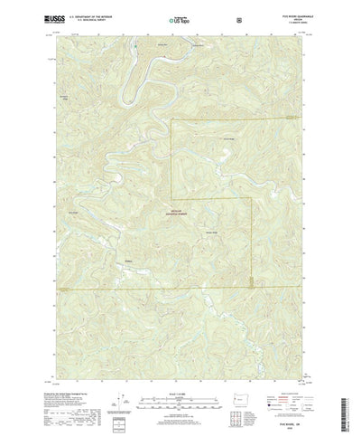 United States Geological Survey Five Rivers, OR (2020, 24000-Scale) digital map