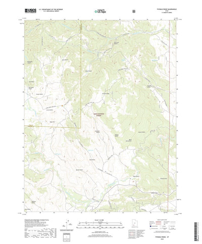 United States Geological Survey Fivemile Ridge, UT (2020, 24000-Scale) digital map