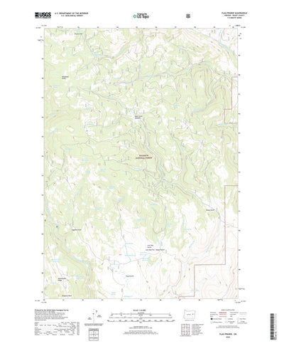 United States Geological Survey Flag Prairie, OR (2020, 24000-Scale) digital map