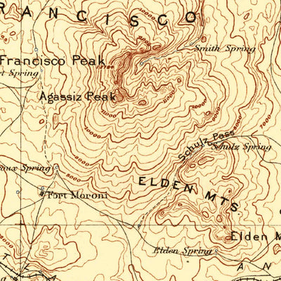 United States Geological Survey Flagstaff W, AZ (1899, 250000-Scale) digital map