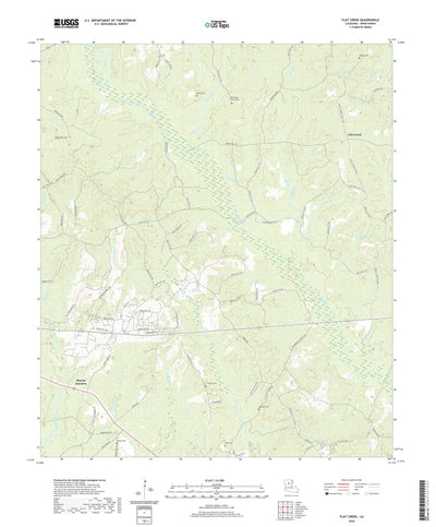 United States Geological Survey Flat Creek, LA (2020, 24000-Scale) digital map