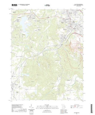 United States Geological Survey Flat River, MO (2021, 24000-Scale) digital map