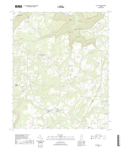 United States Geological Survey Flat Rock, AL (2020, 24000-Scale) digital map