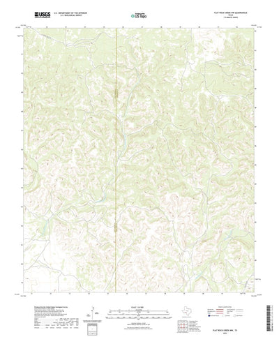 United States Geological Survey Flat Rock Creek NW, TX (2022, 24000-Scale) digital map