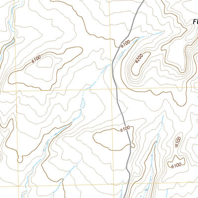 United States Geological Survey Flat Top Hill, WY (2021, 24000-Scale) digital map