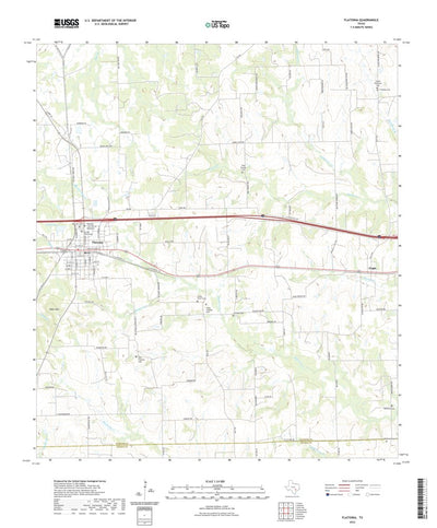 United States Geological Survey Flatonia, TX (2022, 24000-Scale) digital map