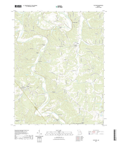 United States Geological Survey Fletcher, MO (2021, 24000-Scale) digital map