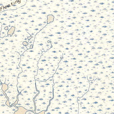 United States Geological Survey Floating Turf Bayou, LA (1932, 31680-Scale) digital map