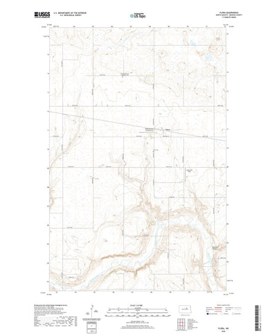 United States Geological Survey Flora, ND (2020, 24000-Scale) digital map
