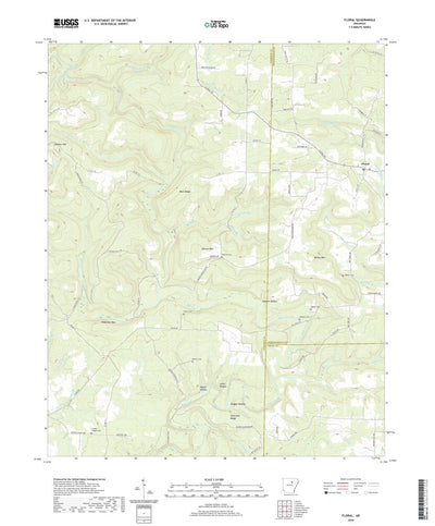 United States Geological Survey Floral, AR (2020, 24000-Scale) digital map