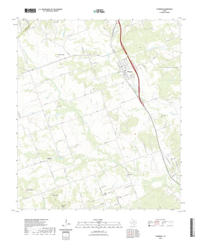 United States Geological Survey Florence, TX (2022, 24000-Scale) digital map