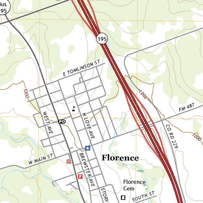 United States Geological Survey Florence, TX (2022, 24000-Scale) digital map