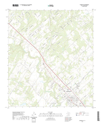 United States Geological Survey Floresville, TX (2022, 24000-Scale) digital map
