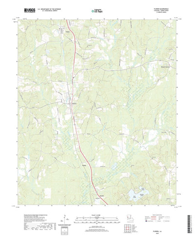 United States Geological Survey Florien, LA (2020, 24000-Scale) digital map