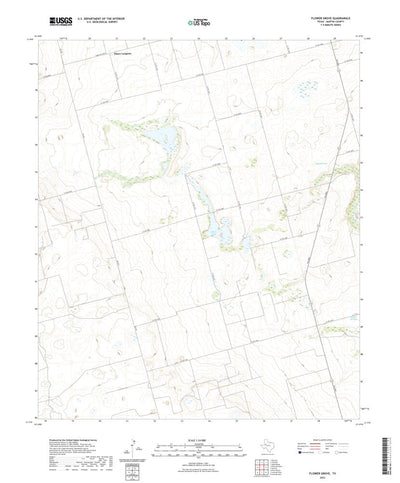 United States Geological Survey Flower Grove, TX (2022, 24000-Scale) digital map
