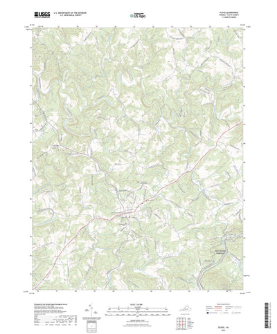 United States Geological Survey Floyd, VA (2022, 24000-Scale) digital map