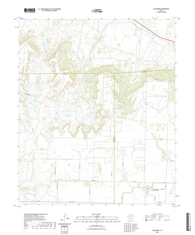 United States Geological Survey Fluvanna, TX (2022, 24000-Scale) digital map