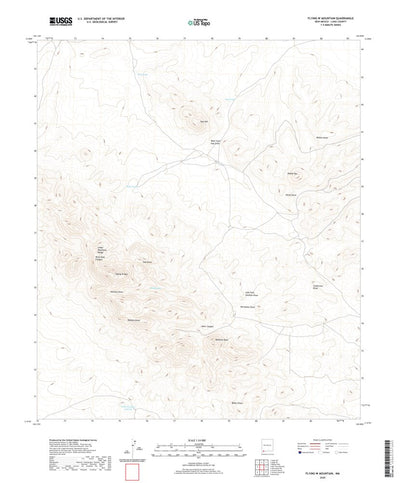 United States Geological Survey Flying W Mountain, NM (2020, 24000-Scale) digital map