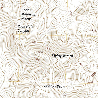 United States Geological Survey Flying W Mountain, NM (2020, 24000-Scale) digital map