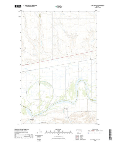 United States Geological Survey Flynn Creek South, MT (2020, 24000-Scale) digital map