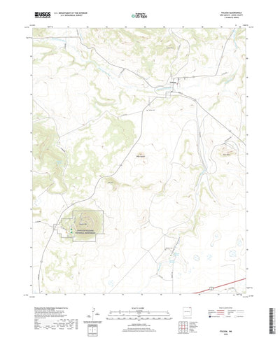 United States Geological Survey Folsom, NM (2020, 24000-Scale) digital map
