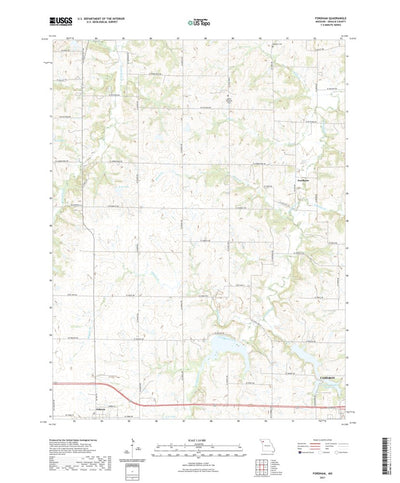 United States Geological Survey Fordham, MO (2021, 24000-Scale) digital map