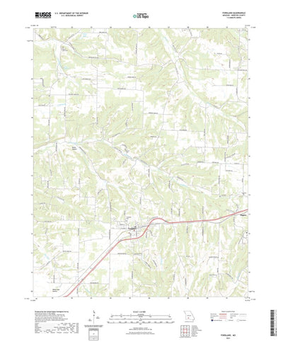 United States Geological Survey Fordland, MO (2021, 24000-Scale) digital map