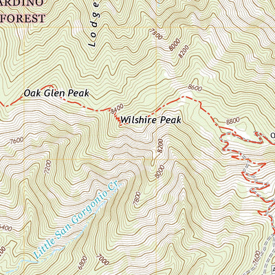 United States Geological Survey Forest Falls, CA (2021, 24000-Scale) digital map