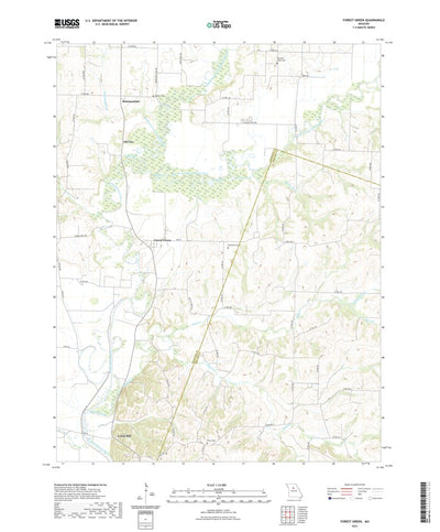 United States Geological Survey Forest Green, MO (2021, 24000-Scale) digital map