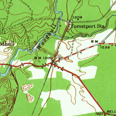 United States Geological Survey Forestport, NY (1945, 24000-Scale) digital map