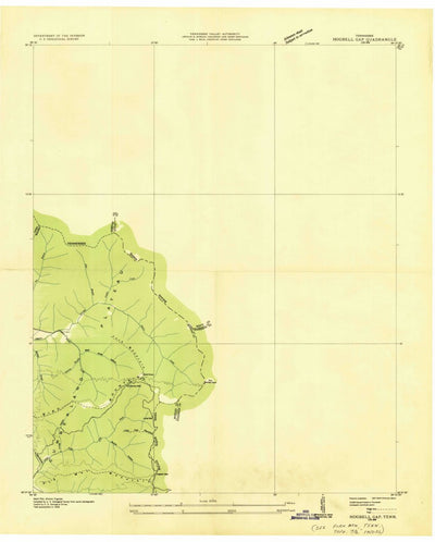 United States Geological Survey Fork Mountain, TN (1936, 24000-Scale) digital map