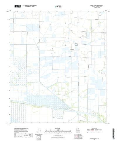 United States Geological Survey Forked Island NW, LA (2020, 24000-Scale) digital map