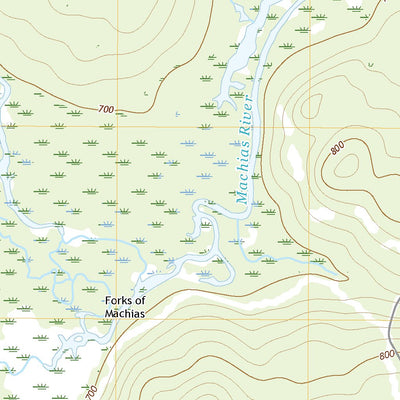 United States Geological Survey Forks of Machias, ME (2021, 24000-Scale) digital map