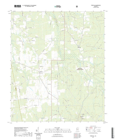 United States Geological Survey Forkville, MS (2021, 24000-Scale) digital map
