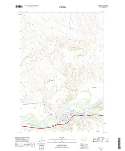 United States Geological Survey Forsyth, MT (2020, 24000-Scale) digital map