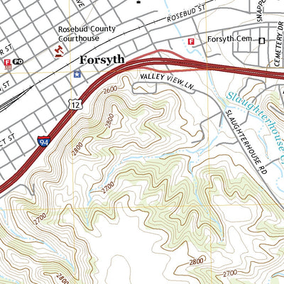 United States Geological Survey Forsyth, MT (2020, 24000-Scale) digital map