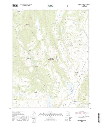 United States Geological Survey Forsyth Reservoir, UT (2020, 24000-Scale) digital map