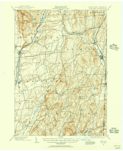 United States Geological Survey Fort Ann, NY-VT (1893, 62500-Scale) digital map