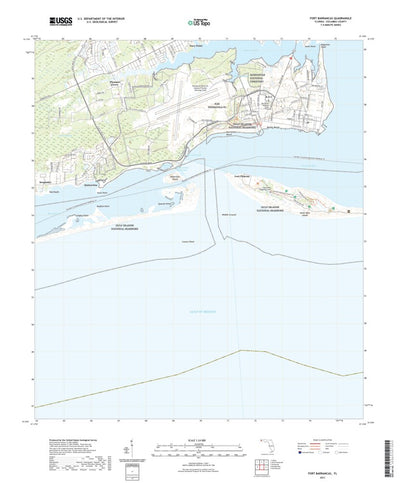 United States Geological Survey Fort Barrancas, FL (2021, 24000-Scale) digital map