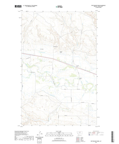 United States Geological Survey Fort Belknap Siding, MT (2020, 24000-Scale) digital map