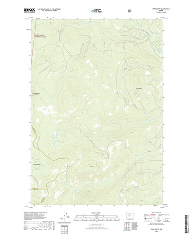 United States Geological Survey Fort Butte, OR (2020, 24000-Scale) digital map