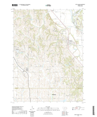 United States Geological Survey Fort Calhoun, NE (2021, 24000-Scale) digital map