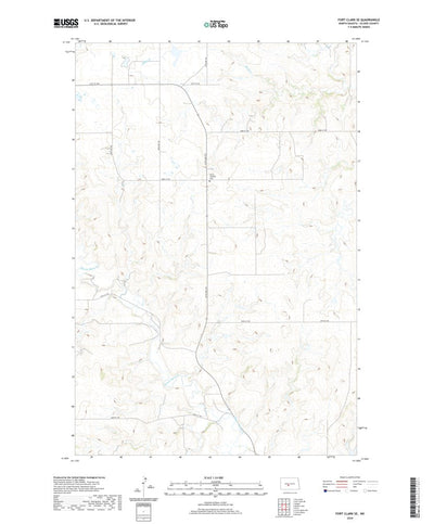 United States Geological Survey Fort Clark SE, ND (2020, 24000-Scale) digital map